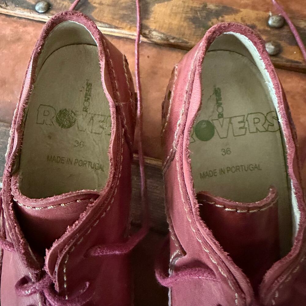Rovers Heeled Oxford in Burgandy - Picture 6 of 6